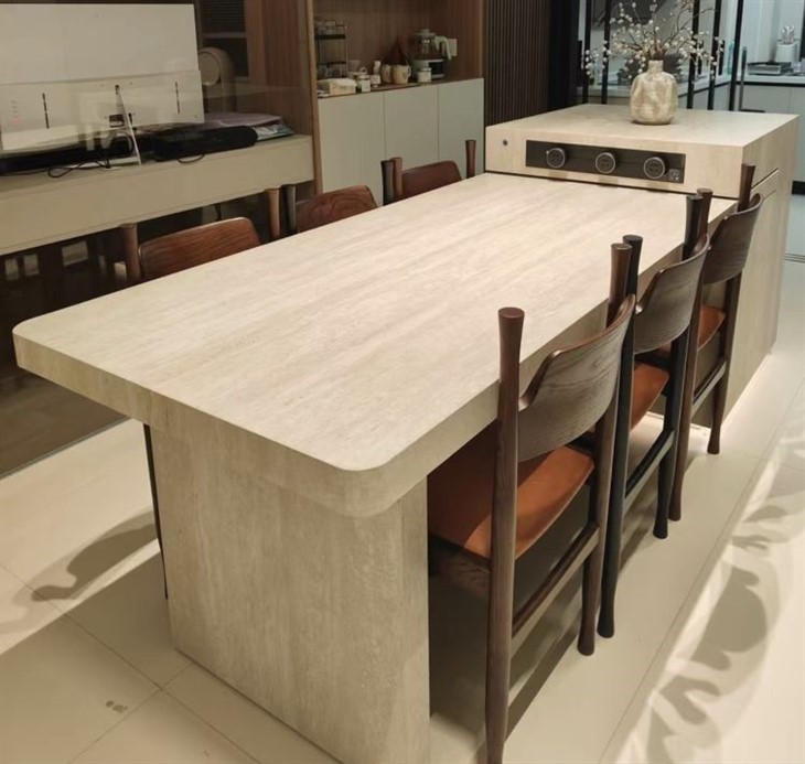 Romano Travertine dining table