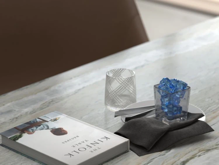 Gray Blue Sky Marble Countertop