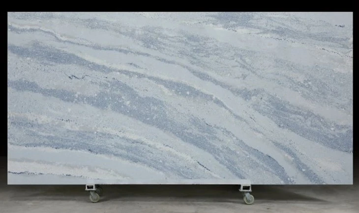 Crystal Blue Quartz Slab