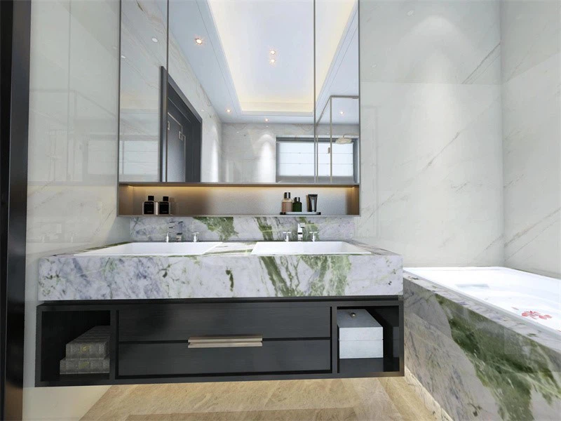 Green Clivia Marble bathroom Green Clivia Marble bathroom